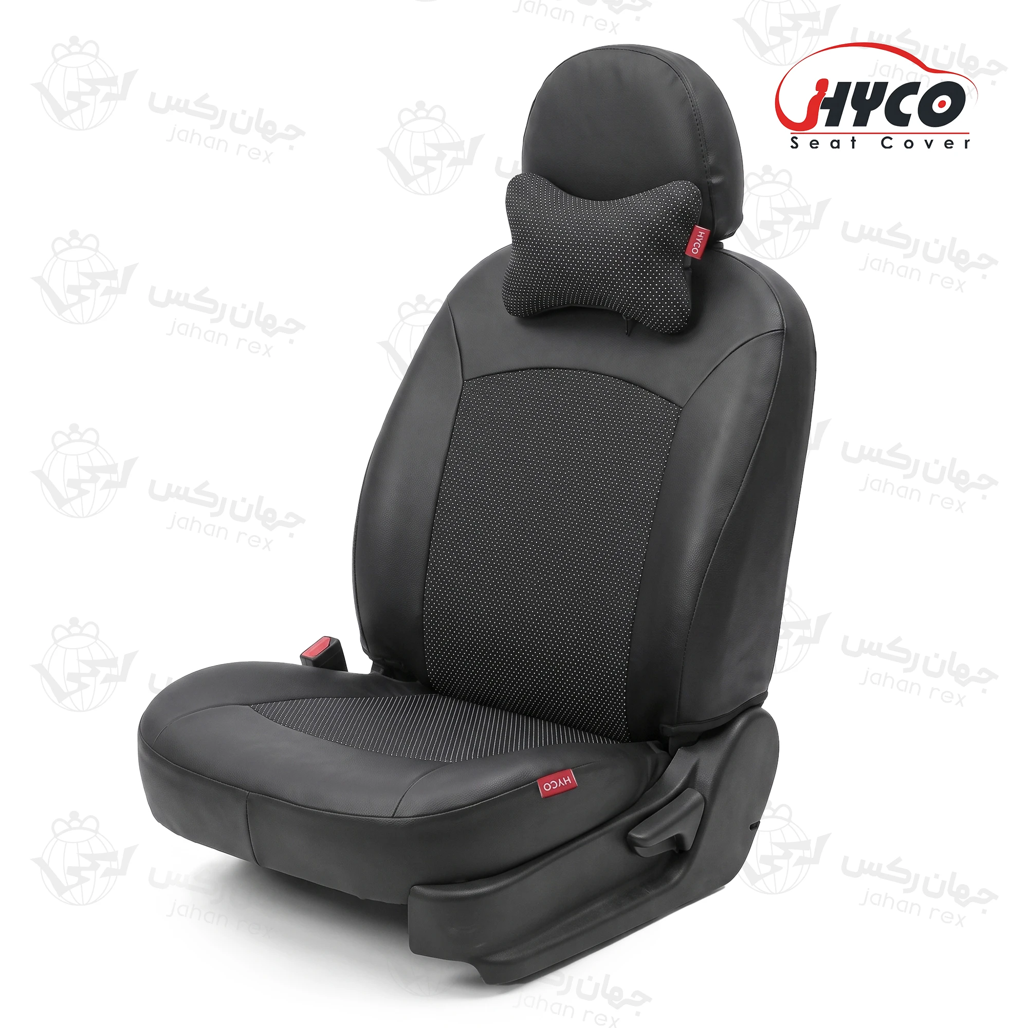 روکش صندلی هایکو طرح اطلس مناسب پژو 206 و 207 (چرم وپارچه)