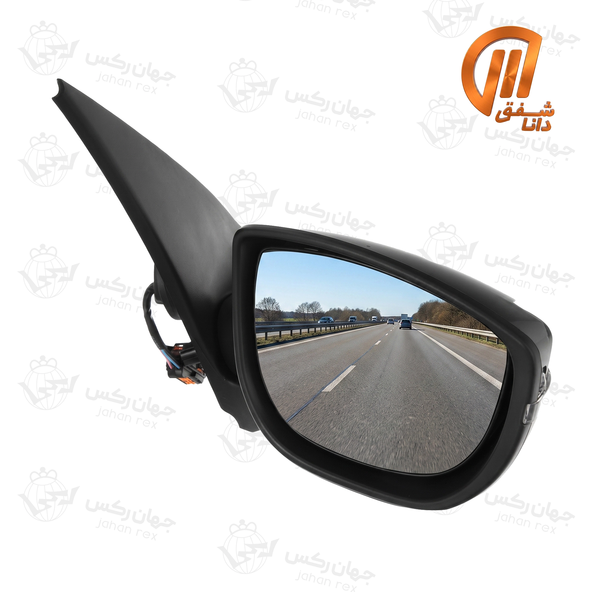 آینه جانبی تاشو دستی بدون فلاپ سمت راست شفق دانا مناسب پژو 207