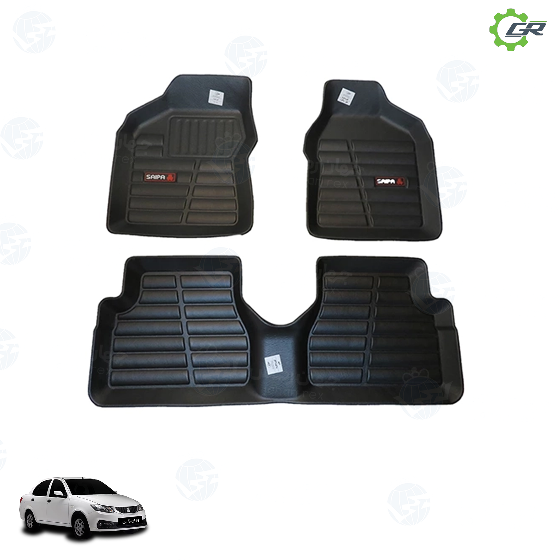 JR-GR-007 کفپوش سه بعدی گیلان مدل چرمی مناسب ساینا