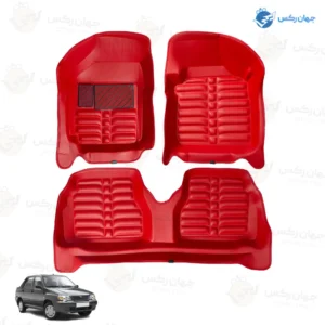 کفپوش پنج بعدی چرمی رایکو مناسب برای پراید 131 و 132 و صبا و 111 کد 25462 درجه 1