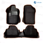 کفپوش پنج بعدی چرمی رایکو مناسب پژو 206 و 207 کد 1231 درجه 1