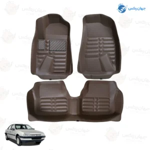 کفپوش پنج بعدی چرمی رایکو مناسب پژو 405 کد 32646 درجه 1