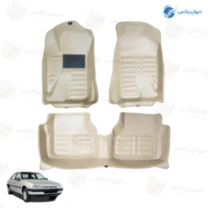 کفپوش پنج بعدی چرمی رایکو مناسب پژو 405 کد 46152 درجه 1