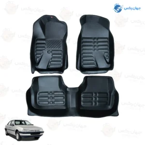 کفپوش پنج بعدی چرمی رایکو مناسب پژو 405 کد 55273 درجه 1